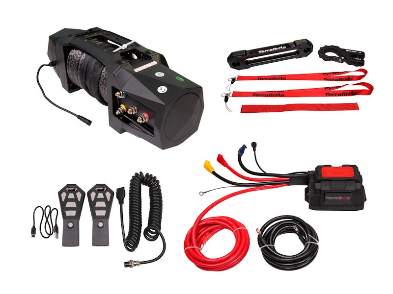 Terrafirma EFS12.5S 12V Free Spool Electric Winch with Wireless Remotes - TF3380