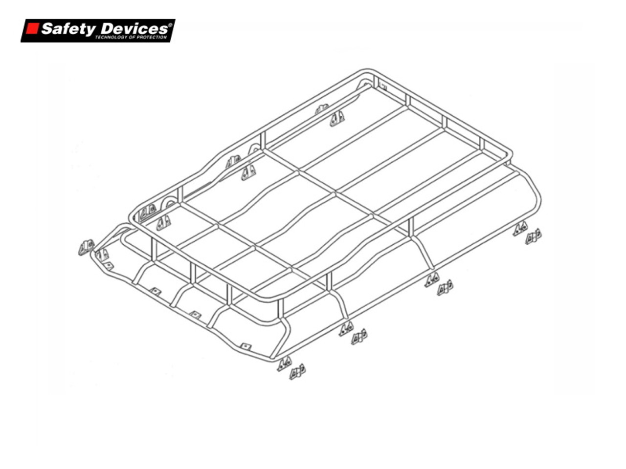 Safety Devices Discovery 2 Highlander Roof Rack - DA4732