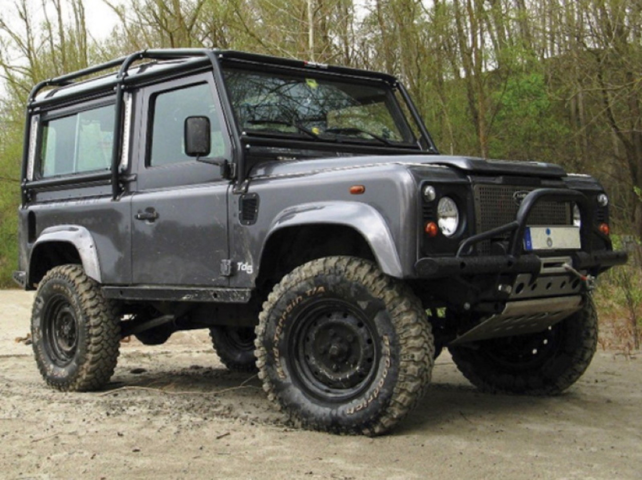 Safety Devices 6 Point Full External Roll Cage for Defender 90 - RBL1087SSS