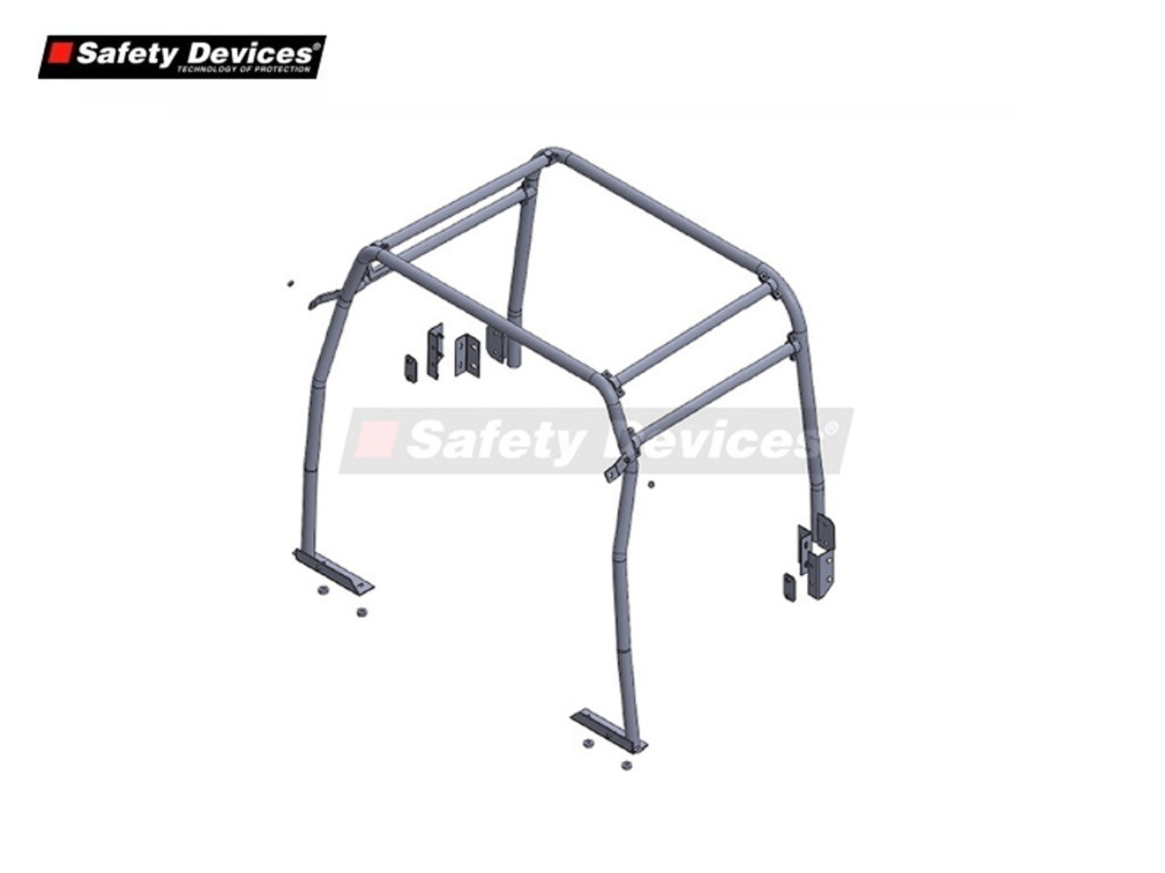 Safety Devices Defender 110 Internal 4 Point Roll Cage - RBL0117SSS