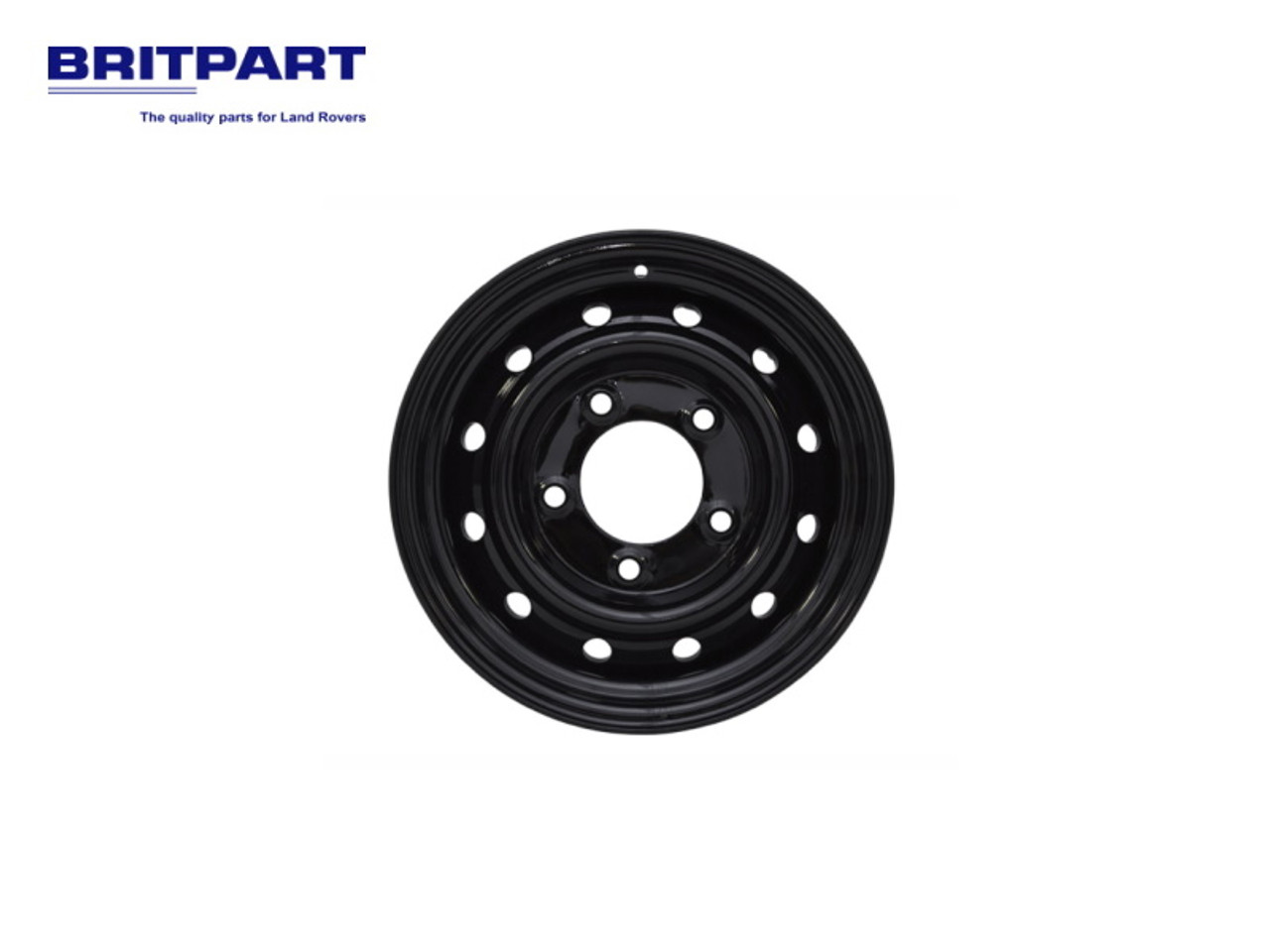 Britpart Wolf Style Steel Road Wheel in Gloss Black - VPLDW0095PVT