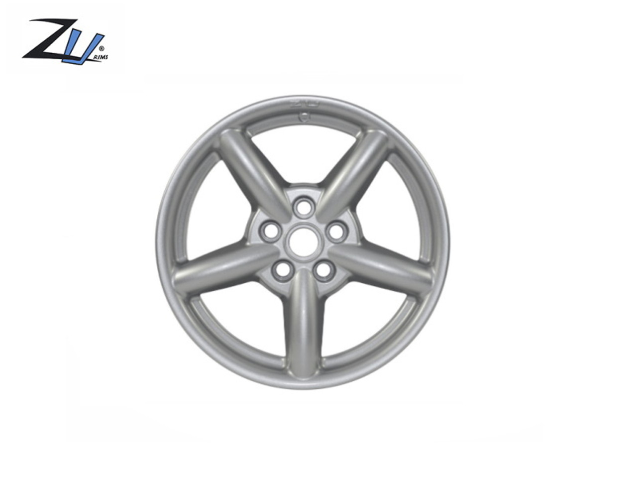 Zu Alloy Wheel Finished In High Power Silver 18 x 8 With Adapter Ring - DA2461
