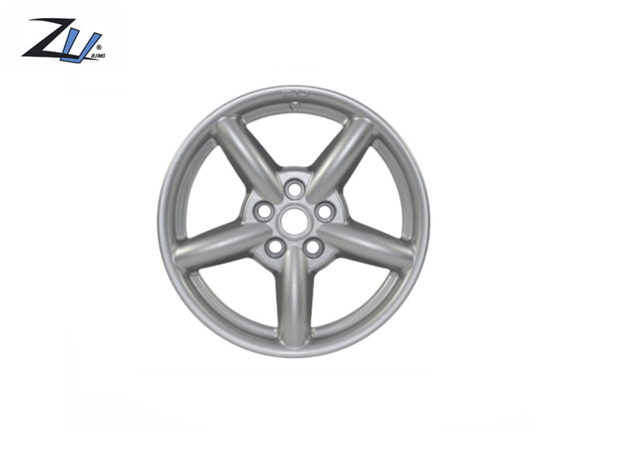 Zu Alloy Wheel Finished In Gloss Silver 18 x 8 With 5 x 120 Stud Pattern - DA2454