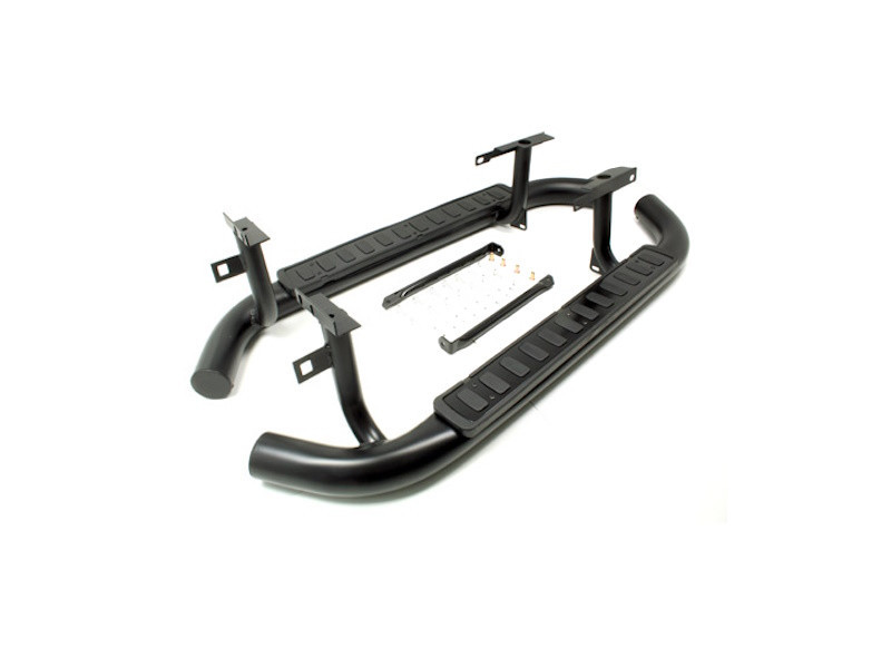 Eurospare Black Fire and Ice Side Steps for Defender 90 - LR008379