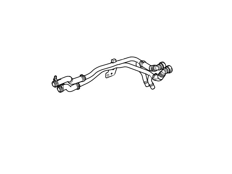 Genuine 3.0 V6 Diesel Heater Matrix Hoses - LR048425