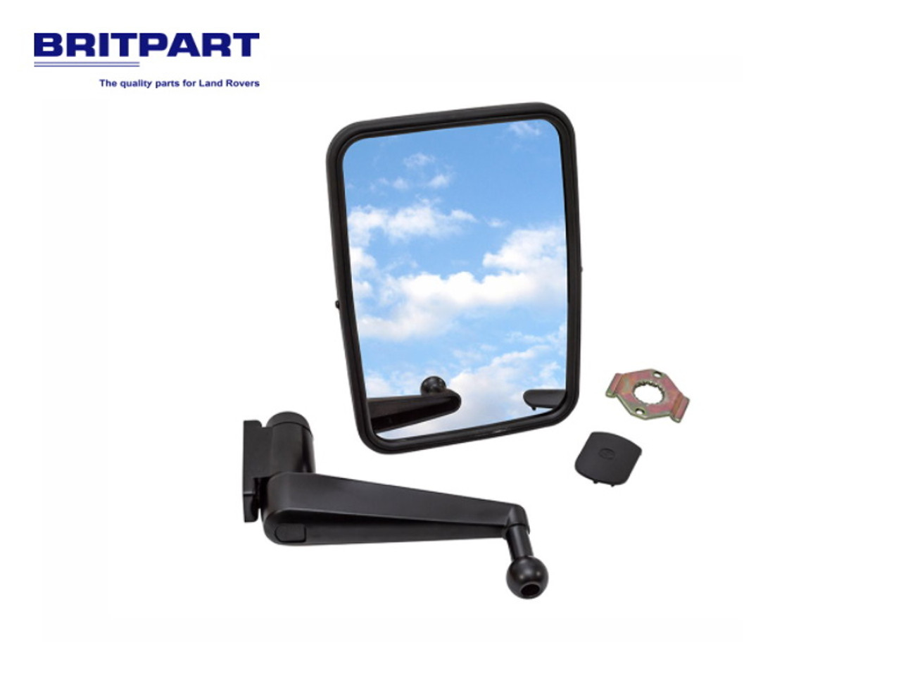 Defender Unbreakable Single Flat Mirror Kit With Arm - DA4405