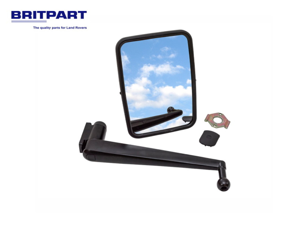 Defender Unbreakable Single Flat Mirror Kit With Extended Arm - DA4406