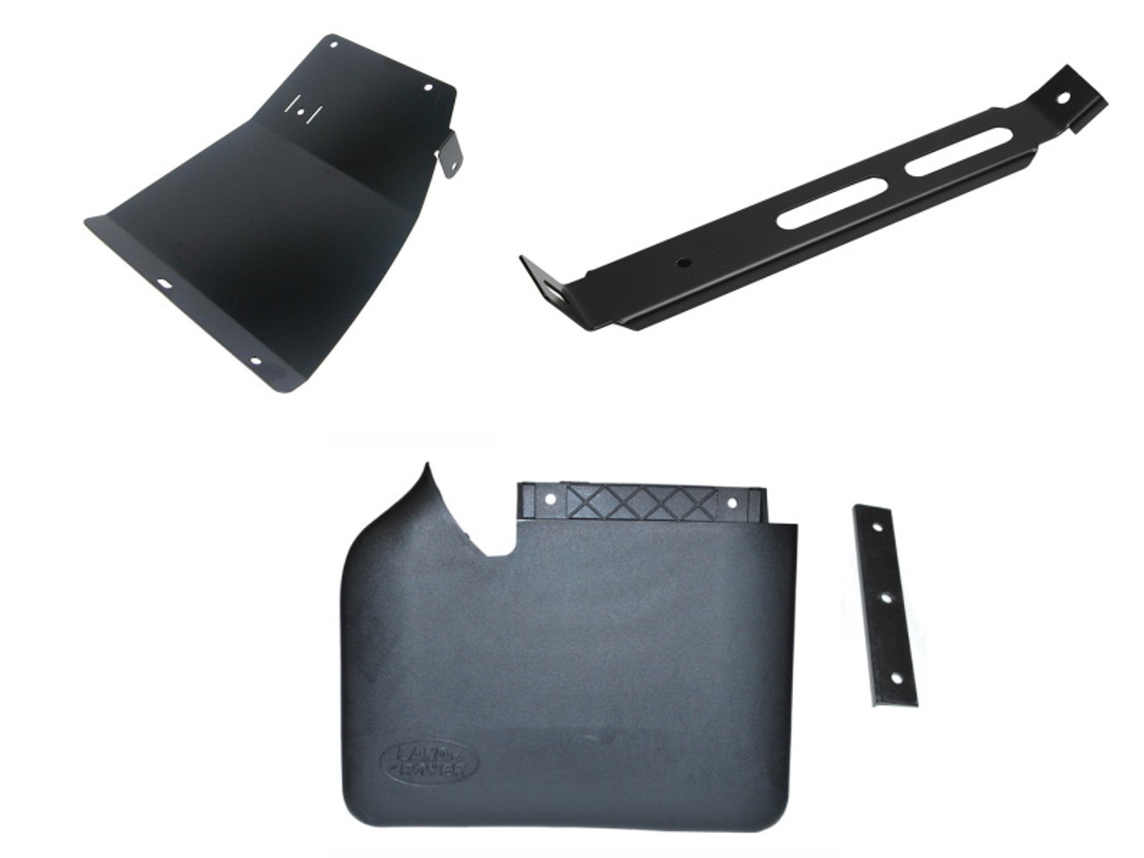 Discovery 2 Rear Left Hand Mud Flap Kit and Fixing Plate