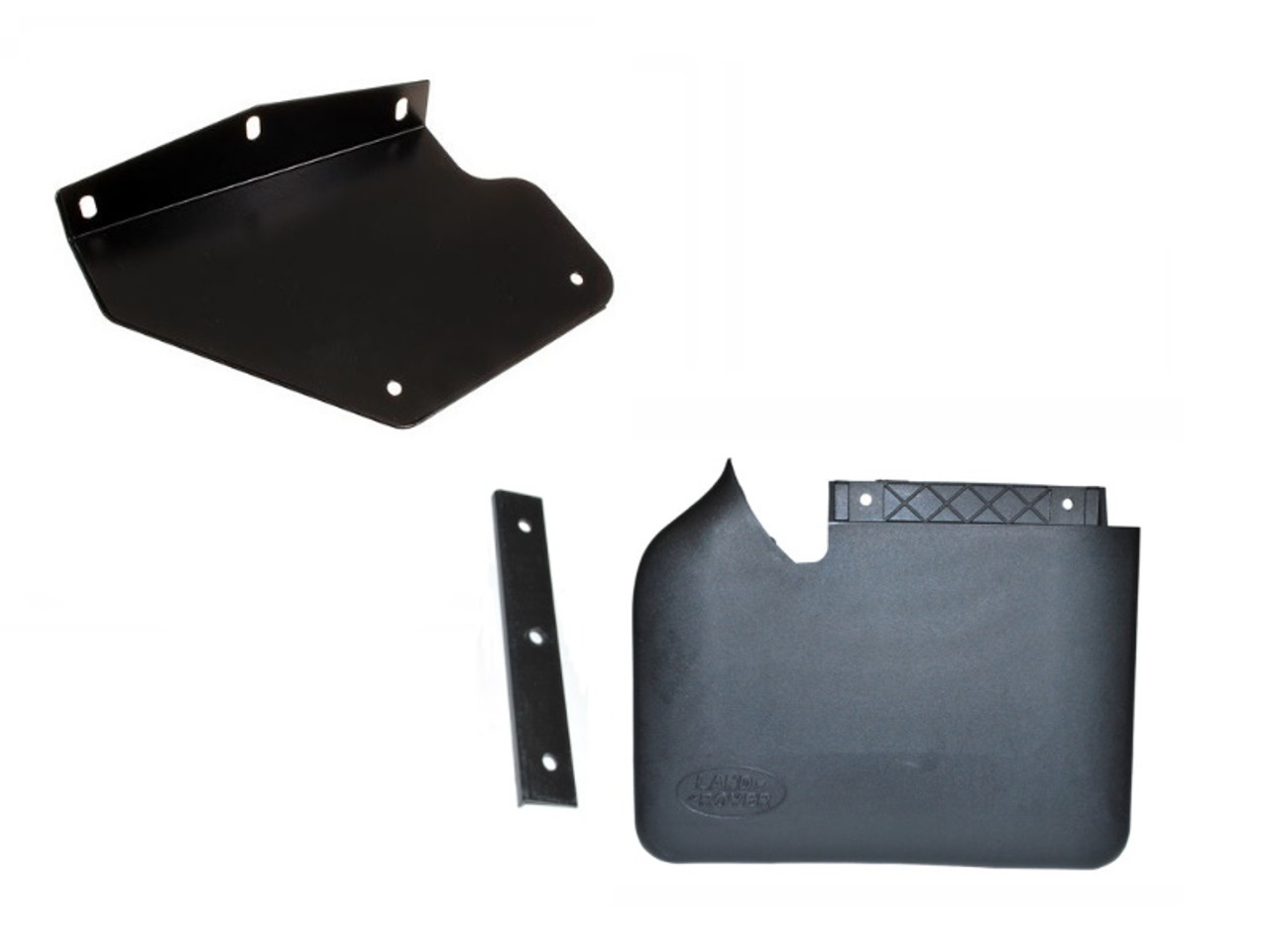 Discovery 2 Front Left Hand Mud Flap Kit with Fixing Plate