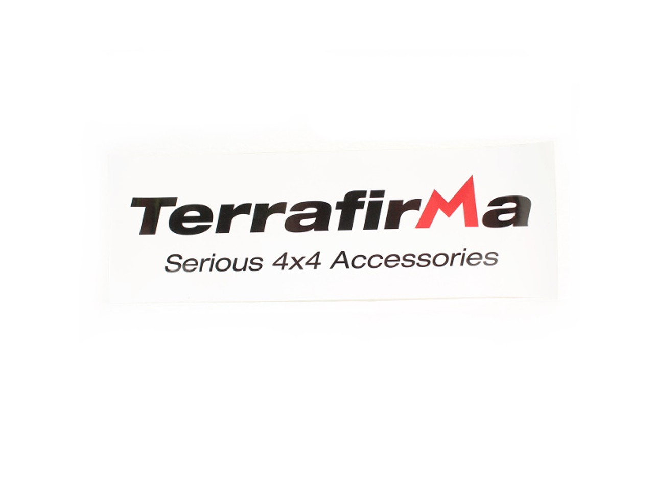 Terrafirma 300mm x 100mm White Backed Sticker - TFDECAL1