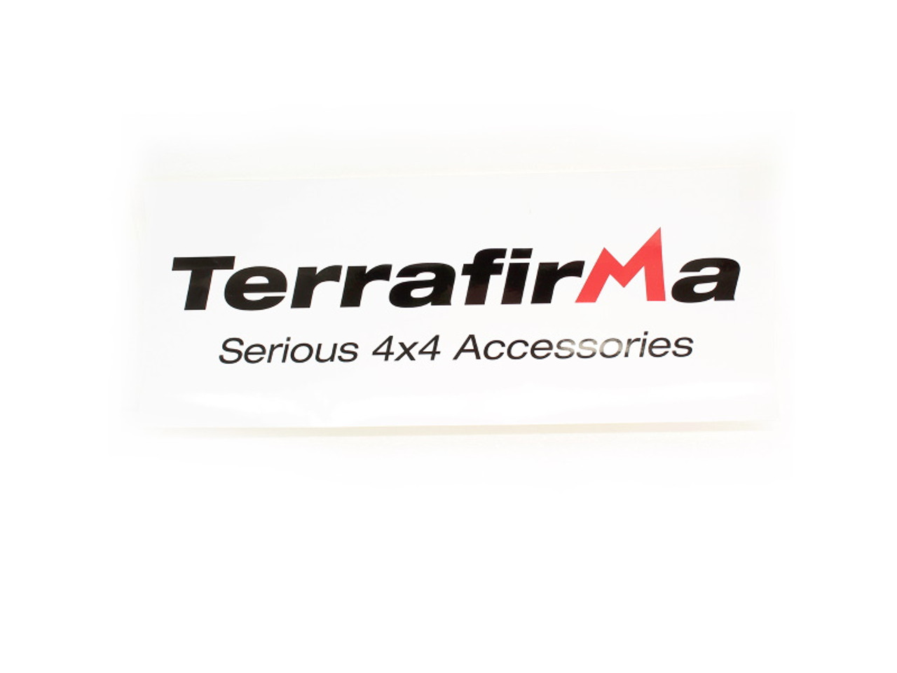 Terrafirma 500mm x 200mm White Backed Sticker - TFDECAL2