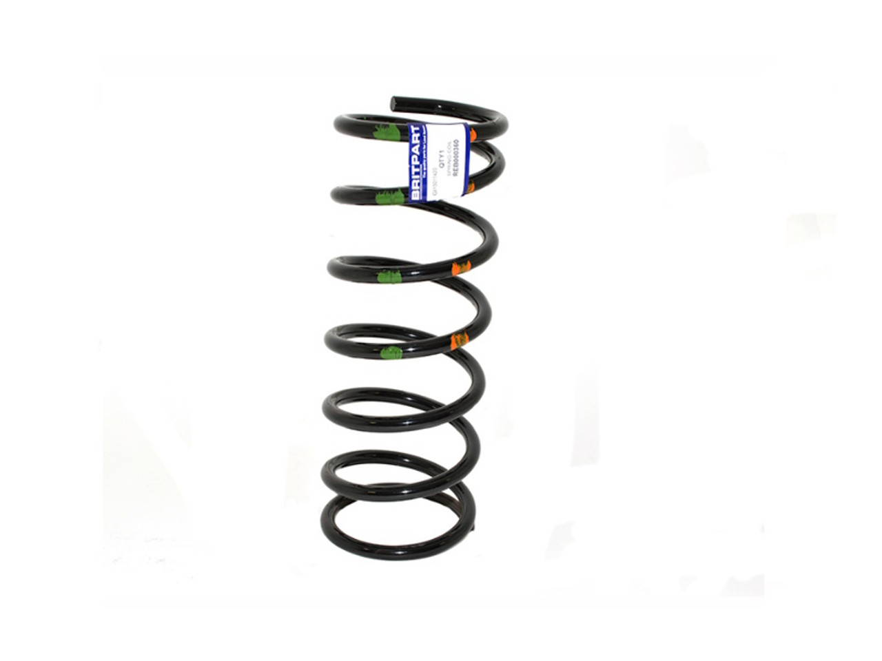 Britpart Front Left Hand Side Green / Orange Spring for Discovery 2 - REB000360