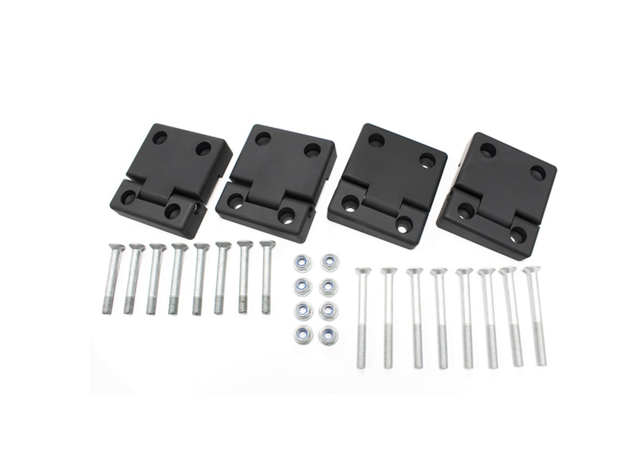 Terrafirma Defender Rear Side Door Anodised Black Door Hinge Kit - GA1306