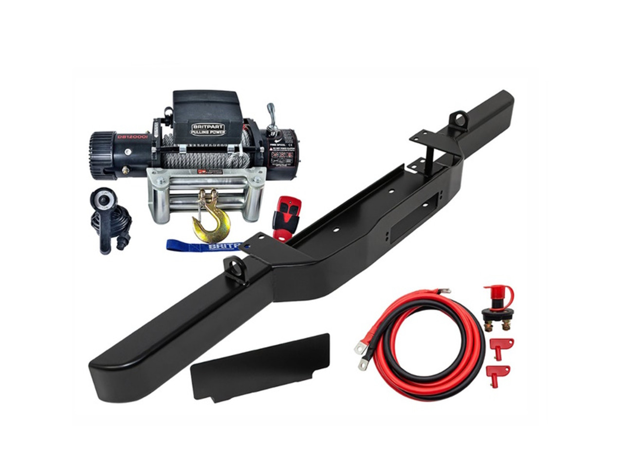 Britpart Defender Winch Bumper and DB12000I Winch - DB1313