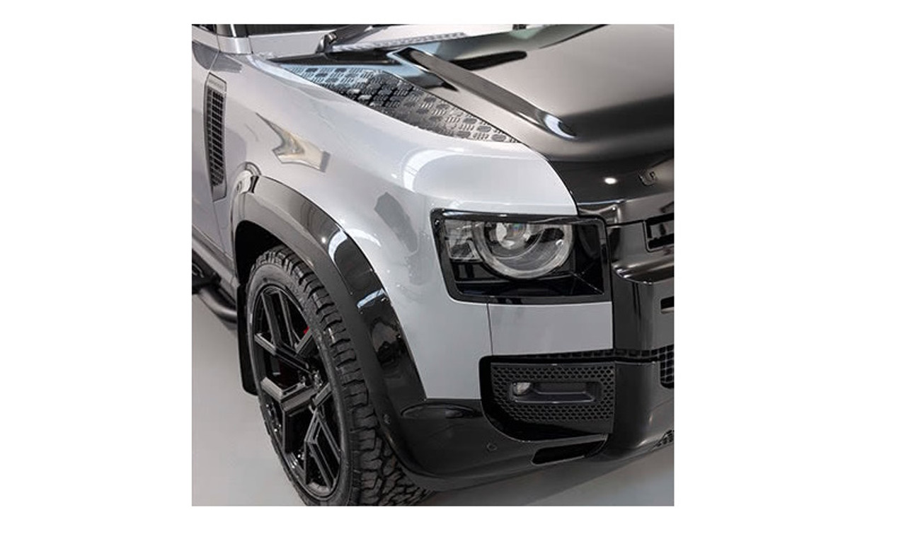 New Defender 90 Gloss Black Extended Wide Arch Kit - VPLEP0381