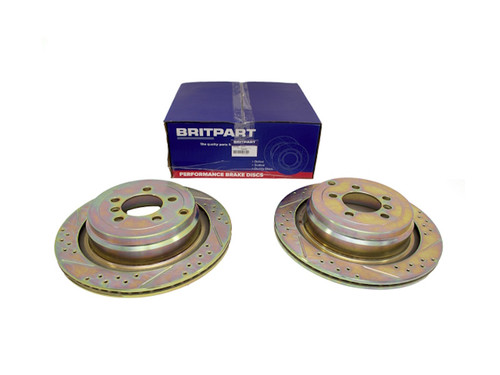 Britpart Performance Range Rover L322 Rear Brake Disc Set - LR031844