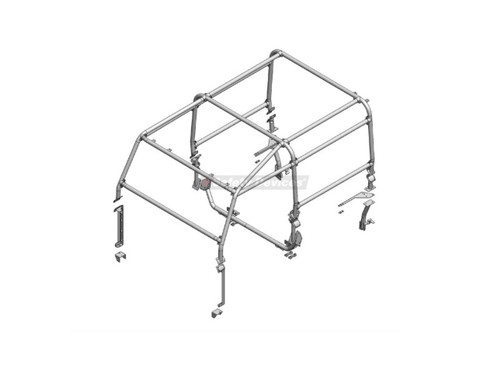 Safety Devices Defender 90 Black 6 Point Full External Roll Cage - RBL2137SSS