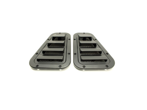 Terrafirma Defender Satin Black Sport Wing Top Grills - TF272