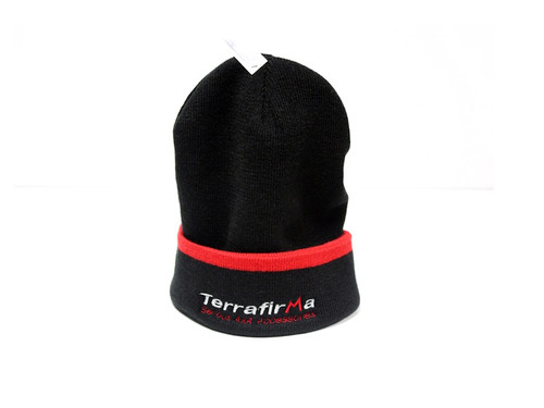 Terrafirma Black and Red Beanie Hat - TF789