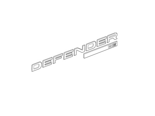 Genuine Rear Tailgate Defender SE Badge for New Defender - LR137284