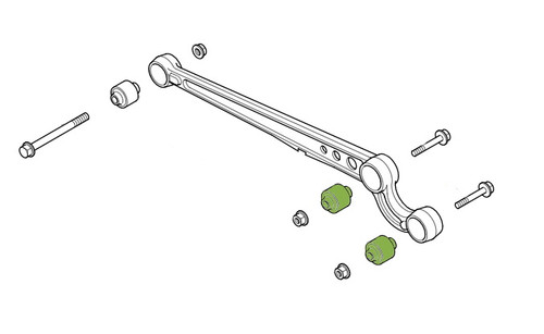 Polybush Discovery 2 Rear Radius Arm to Axle Bushes - ANR6947