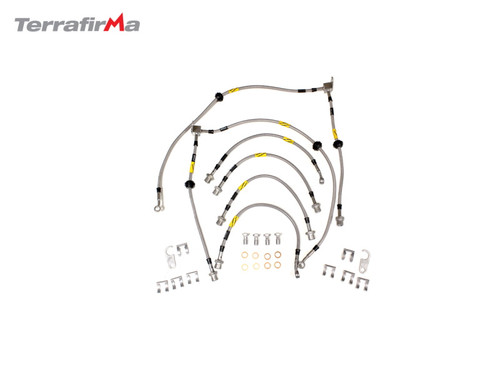 Terrafirma Discovery 4 Goodridge 2 Inch Extended Brake Hose Set - TF652GD