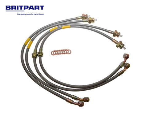 Britpart Discovery 2 + 150mm Braided Brake Line Set