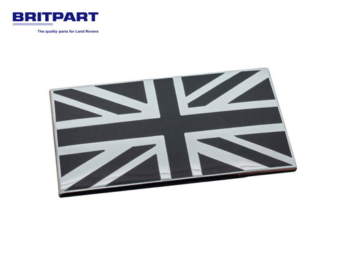 Britpart Black And Chrome Union Jack Badge - DA7637