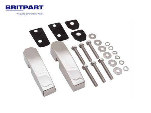 Britpart Defender Stainless Steel Windscreen Bracket Set - DA1142SS