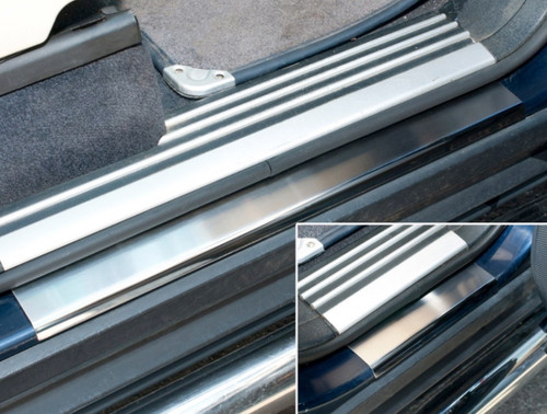 Britpart Brushed Finish Lower Sill Step Covers for Range Rover - DA1073