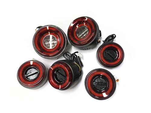 Glohh GL-2 Red Tinted Rear Light Kit for Defender - GL104