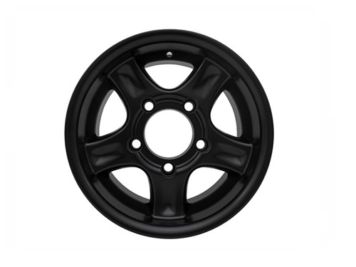 Britpart Caradoc 16 x 8 Black Alloy Wheel with 5 x 165.1 PCD - DA3521BLACK