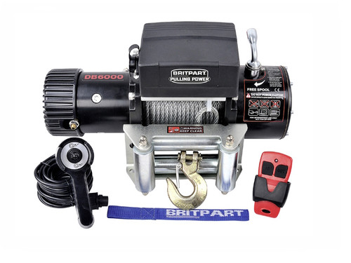 Britpart Pulling Power 12v Winch 6000lb - DB6000