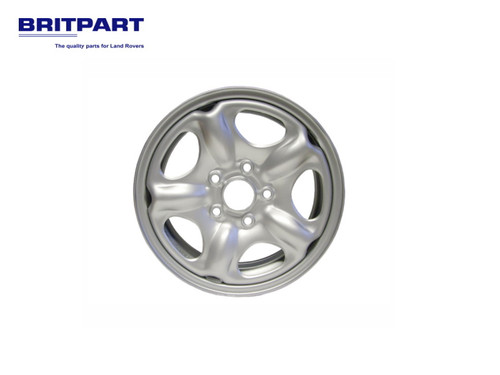 Britpart Freelander 1 Steel Road Wheel in Silver 15 x 5.5 - RRC503430MUW