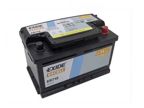 Exide 70Ah 12v EB712 Battery - YGD500100