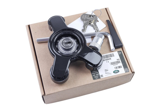 Genuine 3 Spoke Spare Wheel Lock Kit for New Defender - 605123627