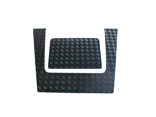 Britpart Defender Black Tdci Bonnet Chequer Plate Set -  DA4343