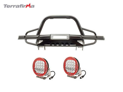 Terrafirma Defender With AC Tubular Winch Bumper With ARB 21 LED Spot Light