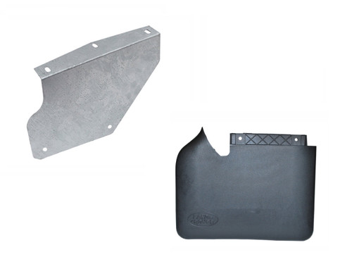 Discovery 2 Front Left Hand Galvanised Mud Flap Kit