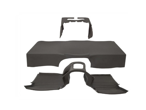 Defender 90 and 110 R380 Grey Rubber Acoustic Mat Set - DA1746GREY