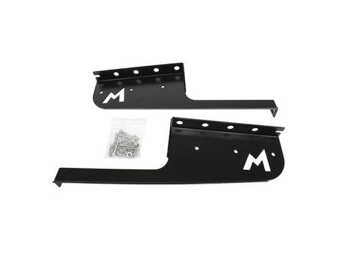 Terrafirma Defender 110 and 130 Gloss Black Rear Mudflap Brackets - TF3012