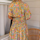 Boho Floral Shirred Waist Midi Dress | Sizes S-2X product