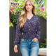 Long Sleeve V-Neck Smocked Top product