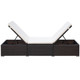 vidaXL Sun Lounger with Cushion Poly Rattan Brown product