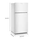 Amana® 28-Inch Wide Top-Freezer Refrigerator With A Large Crisper Drawer—14 Cu. Ft. ARTX2314TW