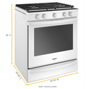 Whirlpool® 5.8 cu. ft. Smart Slide-in Gas Range with Air Fry, when Connected WEG750H0HW