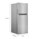 Whirlpool® 24-inch Wide Top-Freezer Refrigerator - 11.6 cu. ft. WRT312CZJZ