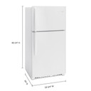 Whirlpool® 33" Wide Top-Freezer Refrigerator with Optional EZ Connect Icemaker Kit WRT541SZDW