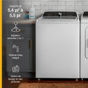 Whirlpool® 5.4 - 5.5 Cu. Ft. I.E.C. Capacity Top Load Washer with Removable Agitator WTW5057LW