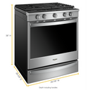 Whirlpool® 5.8 cu. ft. Smart Slide-in Gas Range with Air Fry, when Connected WEG750H0HZ